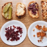 grzanki z raclette przygotowanie