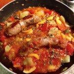 kiełbasa duszona w pomidorach