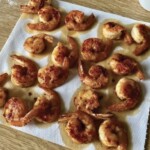 usmażone obrane krewetki