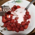 Kruszon truskawkowy z malinami i Martini Rosso