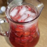 Kruszon truskawkowy z malinami i Martini Rosso