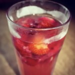 Kruszon truskawkowy z malinami i Martini Rosso