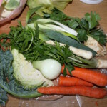 jarzyna do rosołu na stole