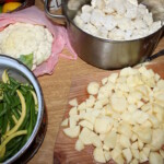 obrane ziemniaki i pokrojone w kostkę