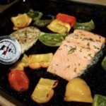 Łosoś z piekarnika podany z ciecierzycą na gęsto