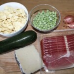 Makaron z groszkiem i szynką szwarcwaldzką składniki