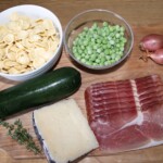 makaron z groszkiem i szynką szwarcwaldzką składniki