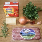 makaron z kiełbasa biała w sosie pomidorowym składniki