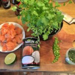 Makaron z łososiem i fasolką w mleczku kokosowym składniki