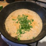 Makaron z łososiem i fasolką w mleczku kokosowym