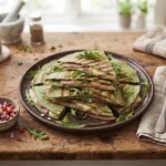 quesadilla z mortadelą i serem brie