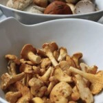 świeże grzyby kurki w misce