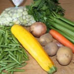 świeże warzywa na stole