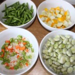 świeże warzywa w miskach