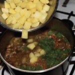 Zupa pieczarkowa z ziemniakami na warzywach