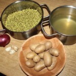 Zupa z fasoli mung wzbogacona łososiem wędzonym składniki