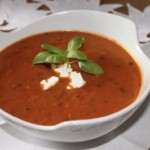 Zupa z pomidorów pieczonych z chilli na ostro