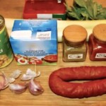 Zupa z porem ciecierzycą i chorizo składniki