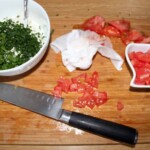 Dip jogurtowy z pomidorem i serkiem