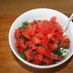 Dip jogurtowy z pomidorem i serkiem