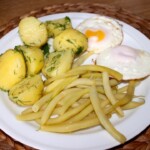 Fasolka ziemniaki jajko czyli obiad marzeń