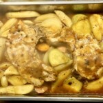 Kotlety pieczone z ziemniakami i fenkułem