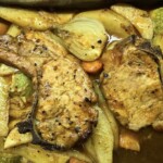 Kotlety pieczone z ziemniakami i fenkułem