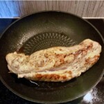 polędwiczka wieprzowa smaży się na patelni