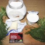 Sos koperkowy składniki na blacie