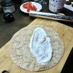 wrap nasmarowany jogurtem