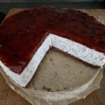 sernik chia z musem owocowym